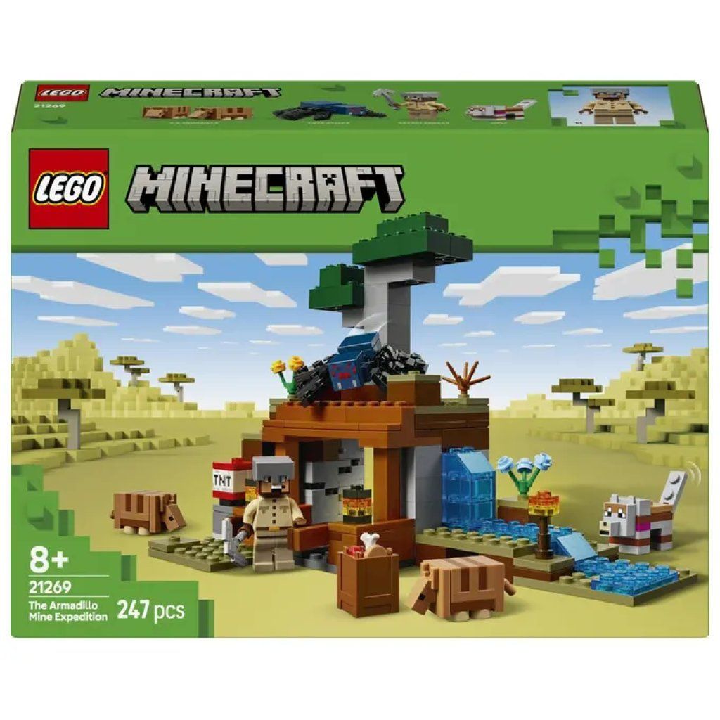 LEGO Minecraft 21269 – Spedizione nella Miniera dell’Armadillo, 247 pezzi LEGO Minecraft 21269 – Spedizione nella Miniera dell’Armadillo, 247 pezzi