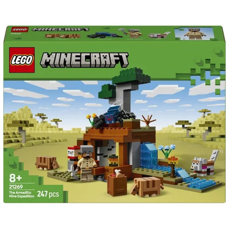 LEGO Minecraft 21269 – Spedizione nella Miniera dell’Armadillo, 247 pezzi LEGO Minecraft 21269 – Spedizione nella Miniera dell’Armadillo, 247 pezzi