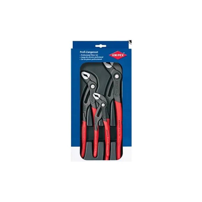 KNIPEX Cobra Set di 3 Pinze Regolabili 180, 250 e 300 mm