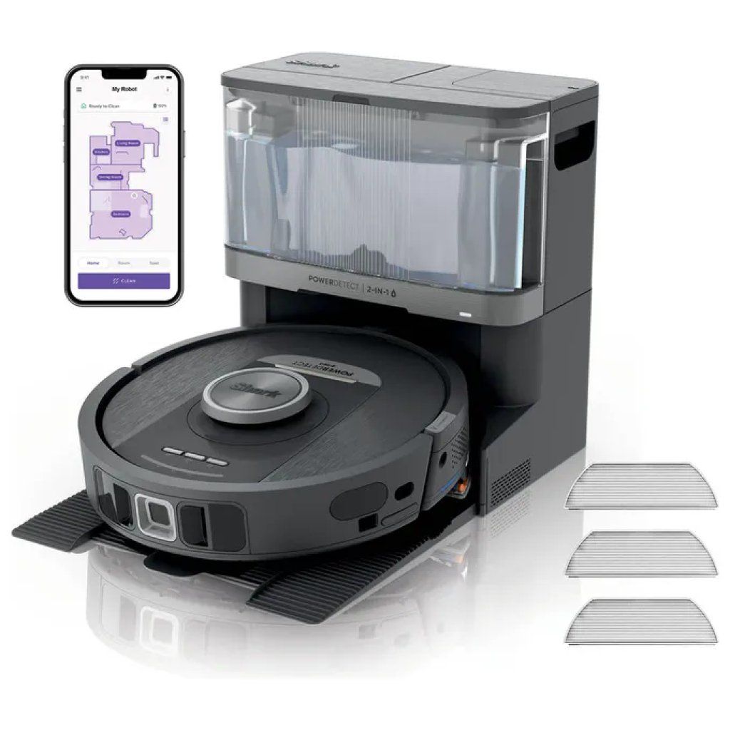 Shark RV2800YEEU Robot aspirapolvere e lavapavimenti LiDAR