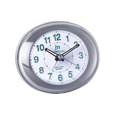 Lowell JA7020 – Sveglia analogica silenziosa grigia