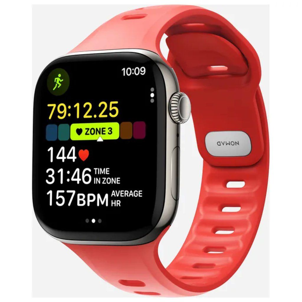 Nomad Tempo Band Coral – Cinturino FKM per Apple Watch 44–49 mm Nomad Tempo Band Coral – Cinturino FKM per Apple Watch 44–49 mm