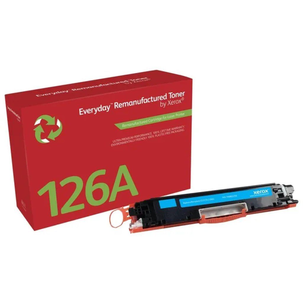 Xerox 106R02258 Toner Ciano Rigenerato Compatibile HP 126A CE311A Xerox 106R02258 Toner Ciano Rigenerato Compatibile HP 126A CE311A