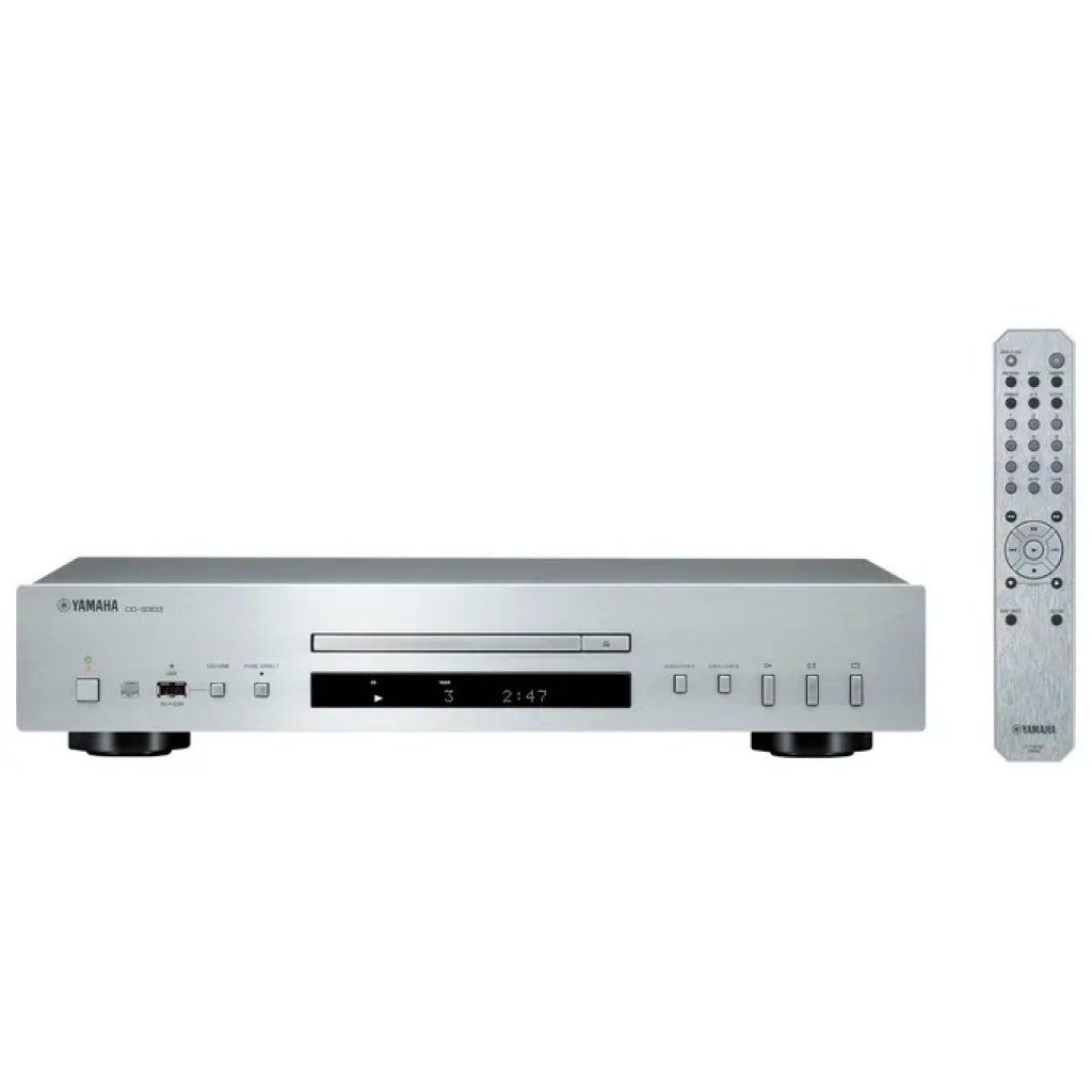 Yamaha CD-S303 Lettore CD Hi-Fi con USB, DAC 192 kHz/24 bit, Pure Direct – Argento Yamaha CD-S303 Lettore CD Hi-Fi con USB, DAC 192 kHz/24 bit, Pure Direct – Argento
