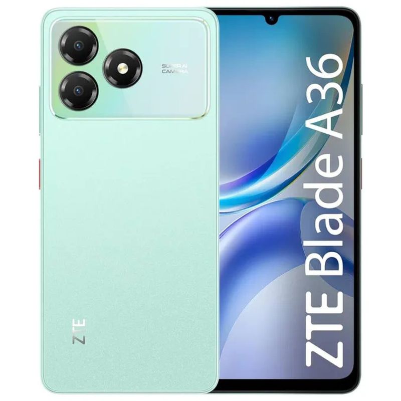 ZTE Blade A36 Smartphone 4G, 4 GB RAM, 128 GB, Display 6,75" 90 Hz, Batteria 5000 mAh, Android 15