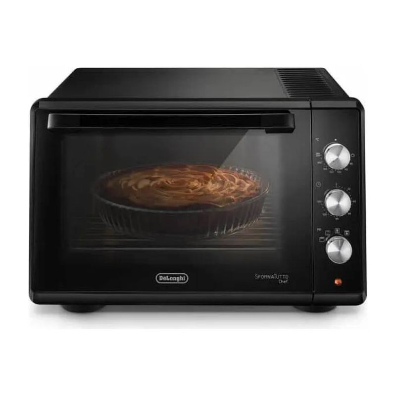 DELONGHI De'Longhi Sfornatutto Chef EO34302 Forno Ventilato 34 L Nero DELONGHI De'Longhi Sfornatutto Chef EO34302 Forno Ventilato 34 L Nero