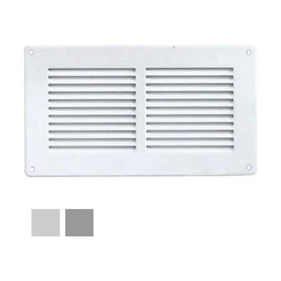 LAVENTILAZIONE La Ventilazione GL20RB – Griglia di aerazione bianca 24 x 14 cm con rete antinsetto