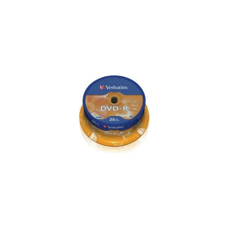 Verbatim DVD-R 4,7 GB 16x – Spindle da 25