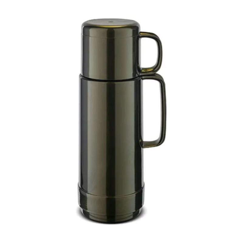 ROTPUNKT Thermos 0,5 L con Interno in Vetro, Black Honey