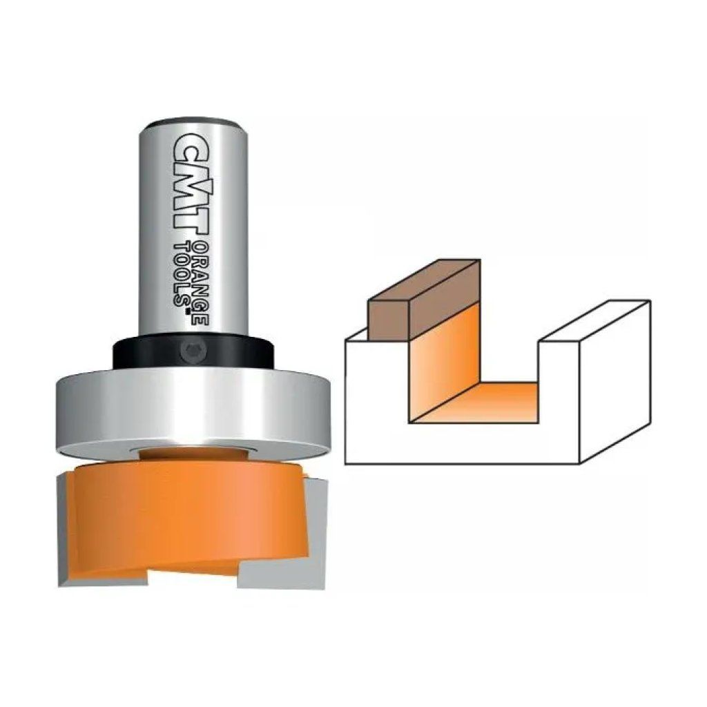 CMT Orange Tools 701.190.11B – Fresa diritta per mortasare 19 mm, gambo 6 mm