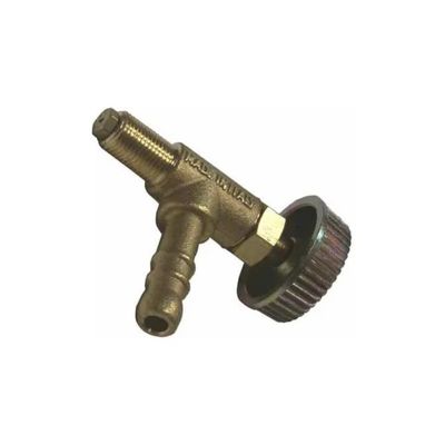 GNALI BOCIA Rubinetto a Spillo GNALI BOCIA per Fornelloni GPL, Ottone, M10x1, Portagomma 10 mm