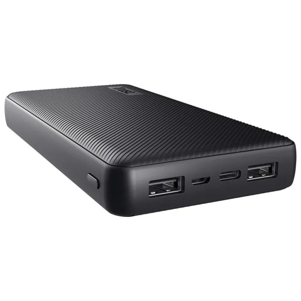 Trust Primo Power Bank 20.000 mAh con 3 porte, 15 W, Nero