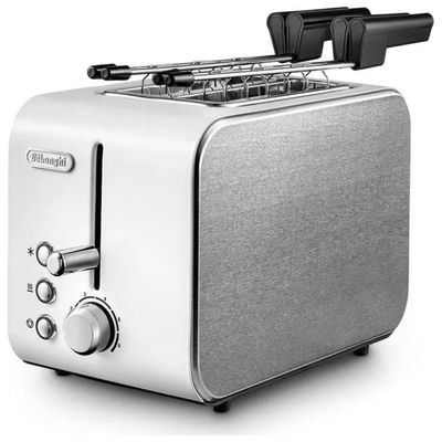 DELONGHI De’Longhi Icona CTX 2203.W Tostapane 2 Fette, 550 W, Bianco DELONGHI De’Longhi Icona CTX 2203.W Tostapane 2 Fette, 550 W, Bianco