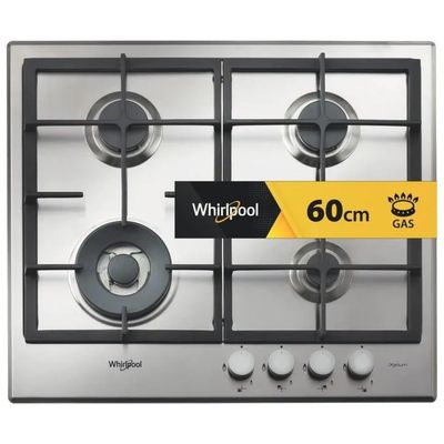 Whirlpool GMR 6422/IXL Piano Cottura a Gas 60 cm, 4 Fuochi, Inox