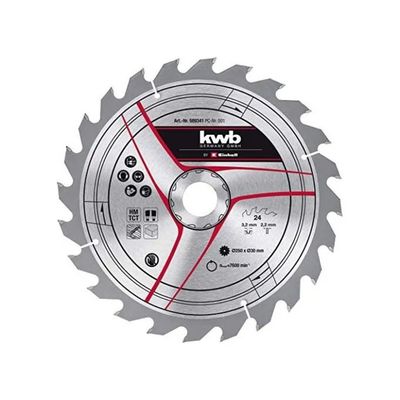 KWB Lama Circolare TCT per Legno 250 mm, 24 Denti
