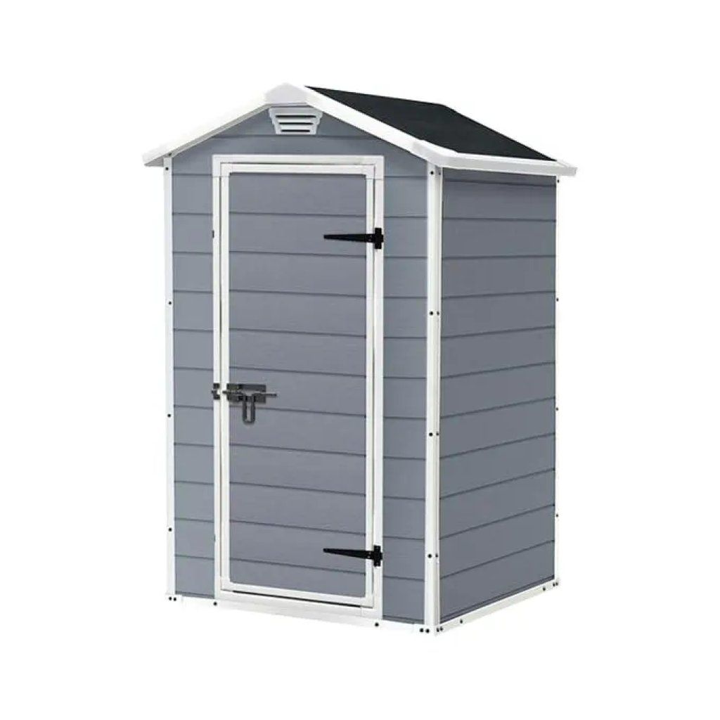 Keter Manor 4x3 Casetta da Giardino Grigia con Pavimento Keter Manor 4x3 Casetta da Giardino Grigia con Pavimento