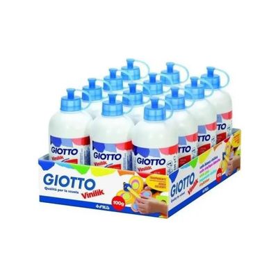Giotto Vinilik Colla Vinilica, 12 Flaconi da 100 g