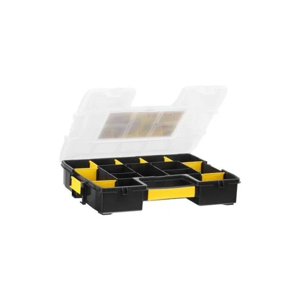 STANLEY SortMaster Junior 1-97-483 Organizer per Minuteria, 14 Scomparti, Nero