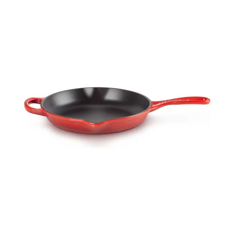 Le Creuset Padella a Doppio Becco in Ghisa Vetrificata, 23 cm, Ciliegia