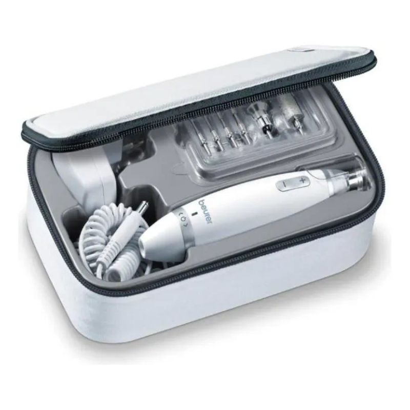 Beurer MP 62 Set Professionale per Manicure e Pedicure, 10 Accessori, Luce LED