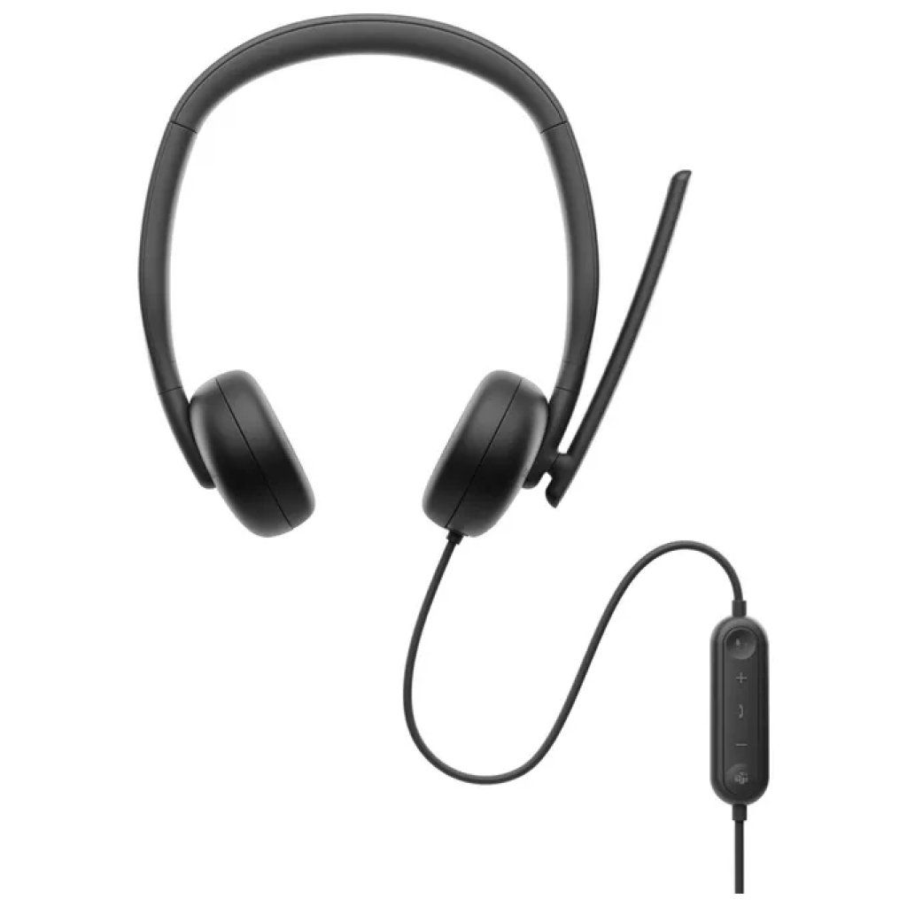 DELL Cuffie cablate Dell WH3024 USB-C con cancellazione del rumore AI, nere DELL Cuffie cablate Dell WH3024 USB-C con cancellazione del rumore AI, nere