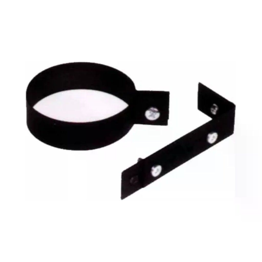ALA 2000 Reggitubi in Acciaio Nero per Tubi 8 cm ALA 2000 Reggitubi in Acciaio Nero per Tubi 8 cm