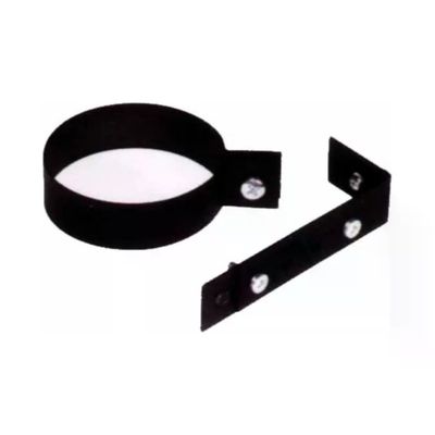ALA 2000 Reggitubi in Acciaio Nero per Tubi 8 cm