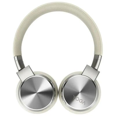 LENOVO Cuffie Lenovo Yoga Bluetooth con ANC, crema e bianco