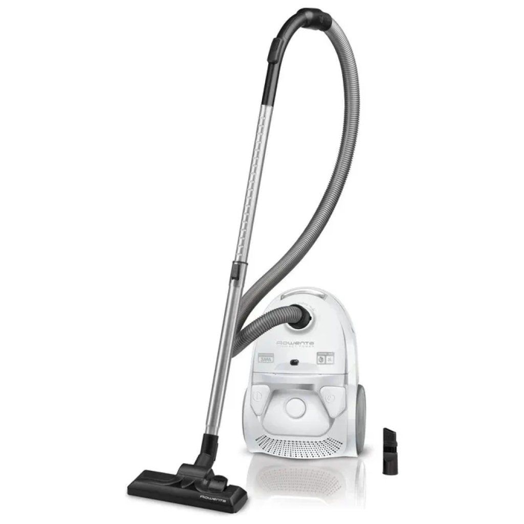 Rowenta RO3927EA Compact Power Parquet – Aspirapolvere a traino con sacco, 750 W, 3 L, bianco Rowenta RO3927EA Compact Power Parquet – Aspirapolvere a traino con sacco, 750 W, 3 L, bianco