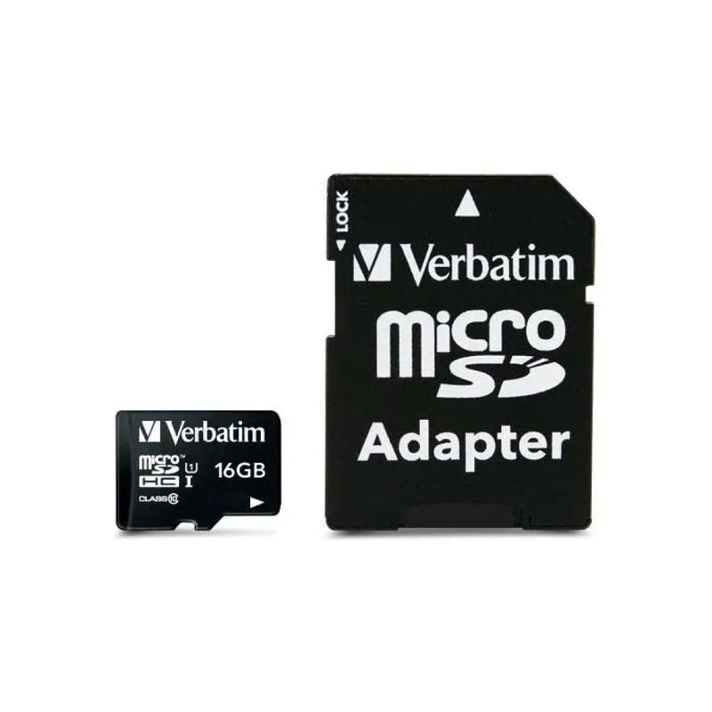 Verbatim Premium MicroSDHC 16 GB Classe 10 UHS-I U1 con adattatore SD