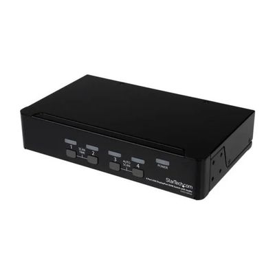 StarTech.com Switch KVM DisplayPort USB a 4 Porte con Audio HD 7.1
