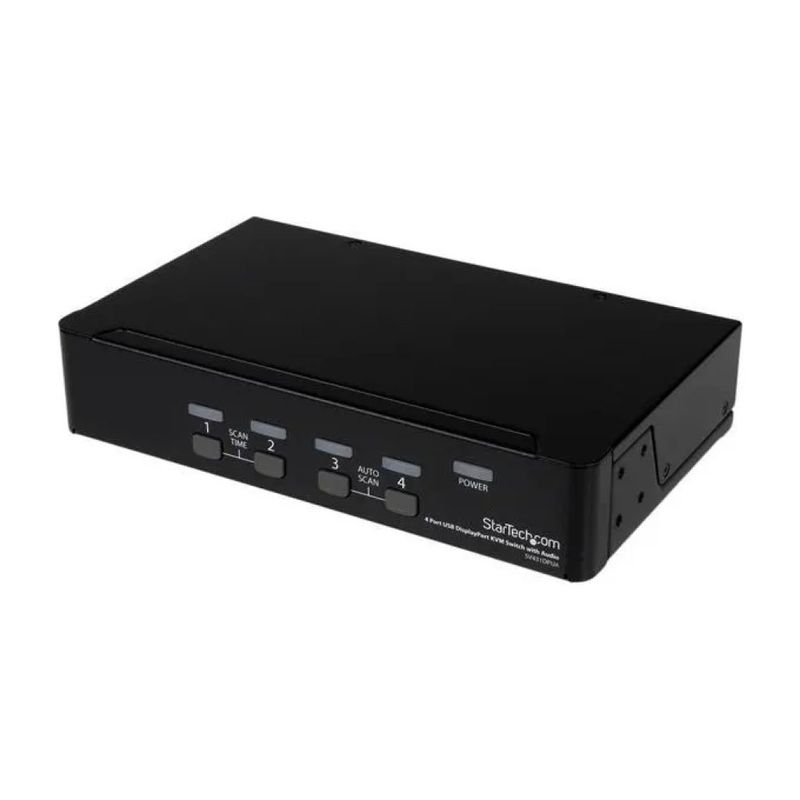 StarTech.com Switch KVM DisplayPort USB a 4 Porte con Audio HD 7.1