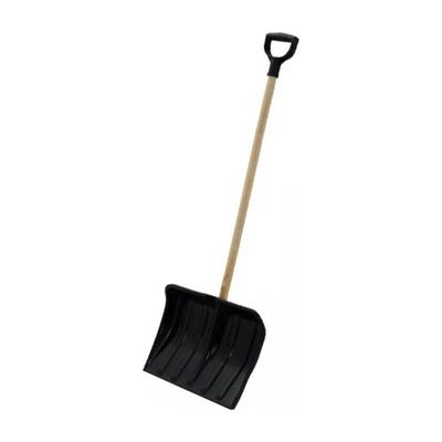 YEPPON Prosperplast ILT41-S411 Pala da Neve in ABS, 41 × 32 cm, con Manico in Legno