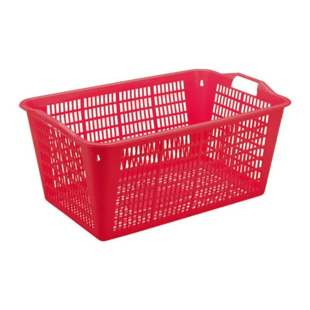 LEGA Cestino forato impilabile rosso 59 × 38 × 28 cm