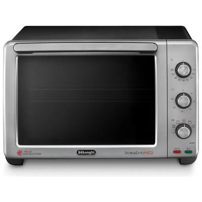 DELONGHI De’Longhi Sfornatutto Midi EO24752 Fornetto Elettrico Ventilato 24 L, 2000 W, 7 Funzioni, Grill