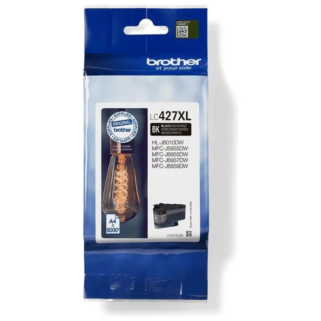 Brother LC427XLBK Cartuccia Inkjet Originale Nera – 6000 Pagine Brother LC427XLBK Cartuccia Inkjet Originale Nera – 6000 Pagine