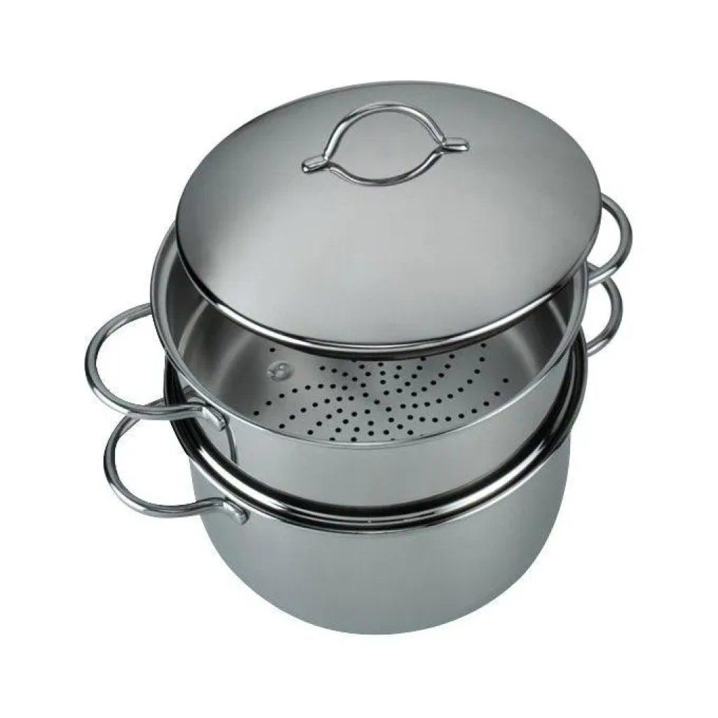 Barazzoni VaporSet 2 in 1 – Set vaporiera in acciaio inox 18/10, 20 cm
