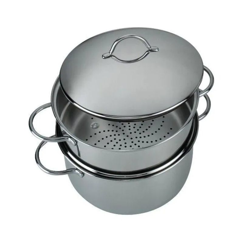 Barazzoni VaporSet 2 in 1 – Set vaporiera in acciaio inox 18/10, 20 cm