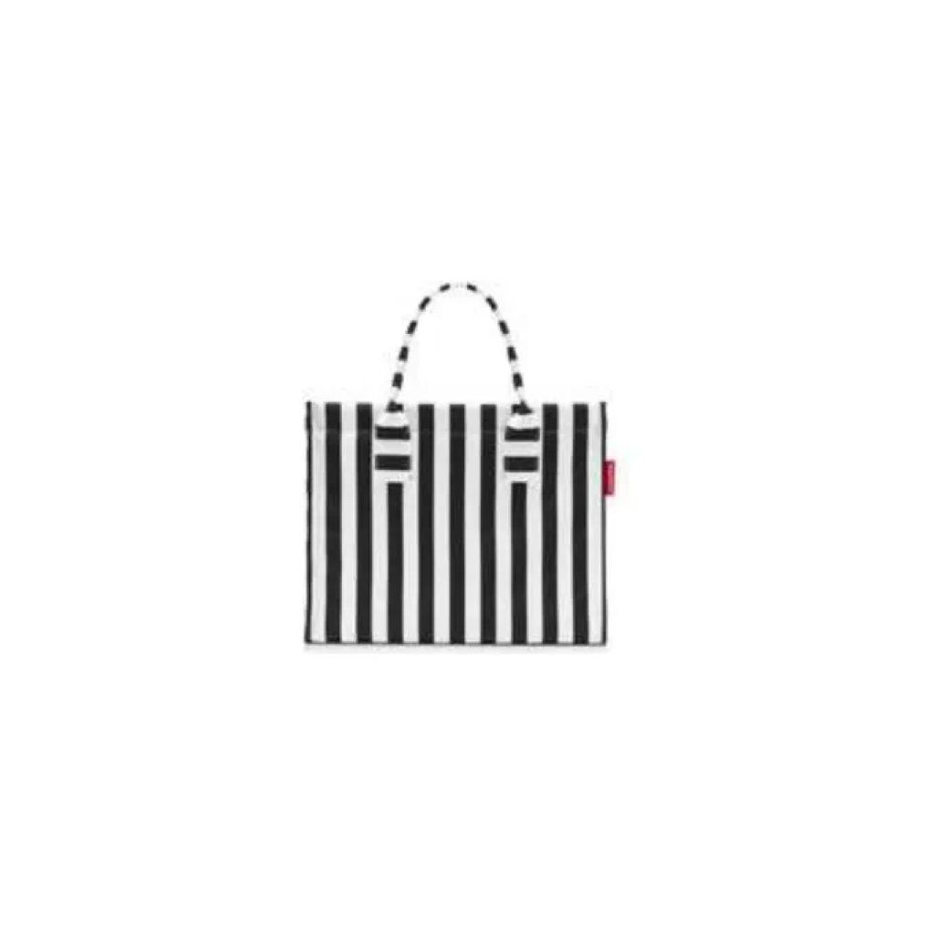 Reisenthel Daily Shopper DN7086 Borsa Tote 14 L a Righe Nero e Bianco Reisenthel Daily Shopper DN7086 Borsa Tote 14 L a Righe Nero e Bianco