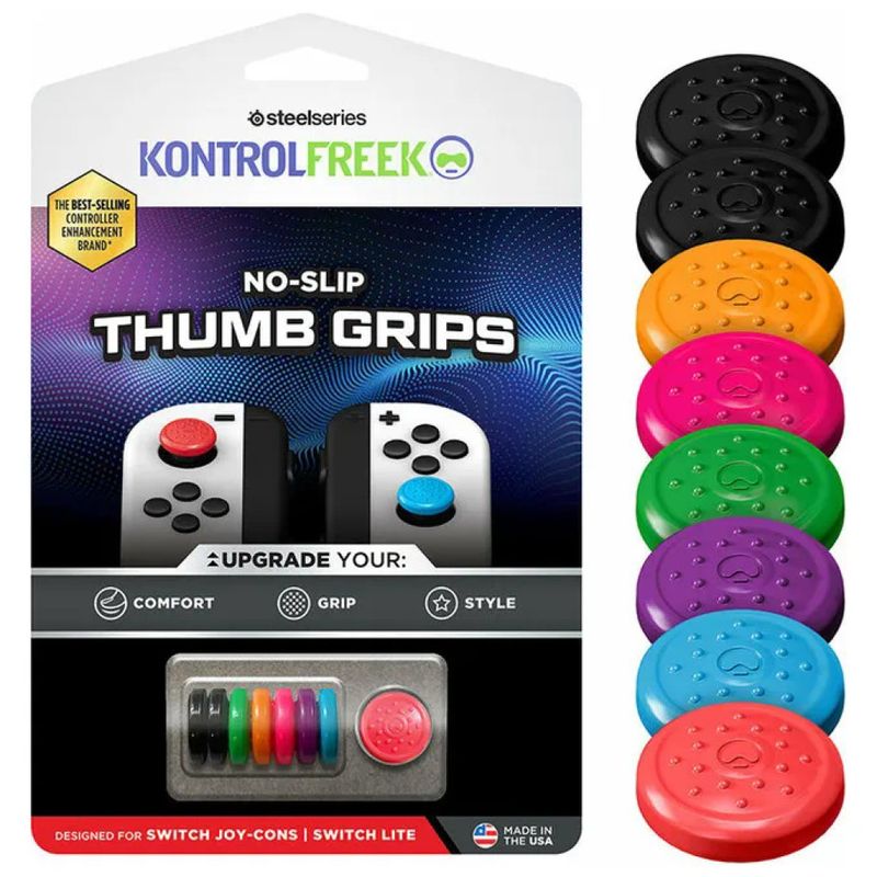 KontrolFreek Copri Levette Joy-Con per Nintendo Switch, Set da 8 Multicolore