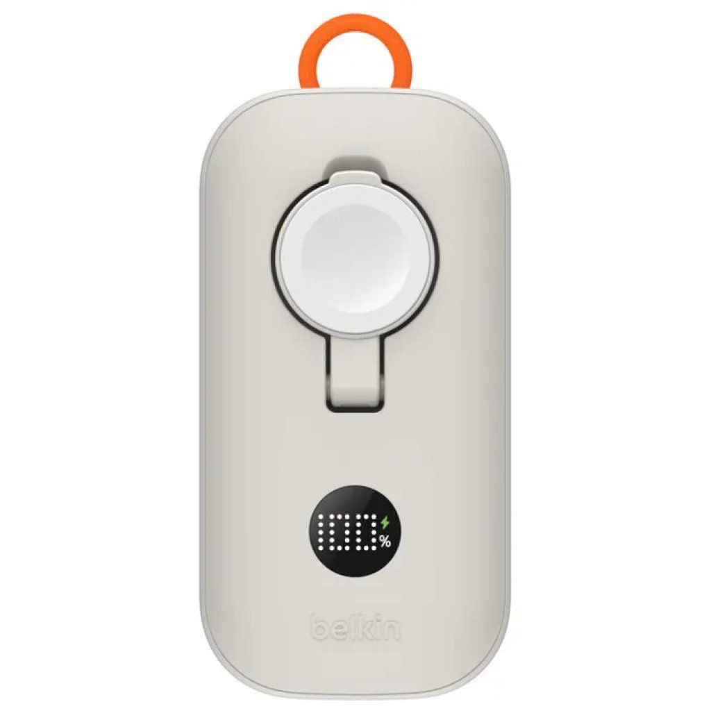 Belkin BoostCharge Pro Power Bank 10.000 mAh 45 W con caricatore Apple Watch e cavo USB-C integrati
