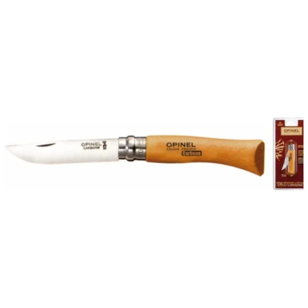 COLTELLERIE MILANESI Coltello tascabile Opinel N°7 Virobloc con lama in carbonio
