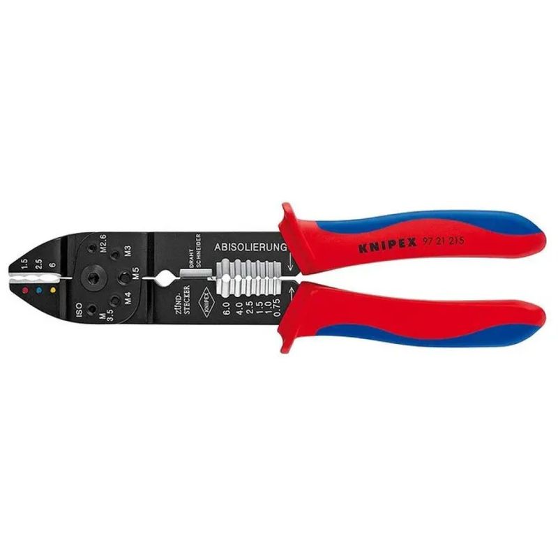KNIPEX 97 21 215 – Pinza per capicorda e spelafili