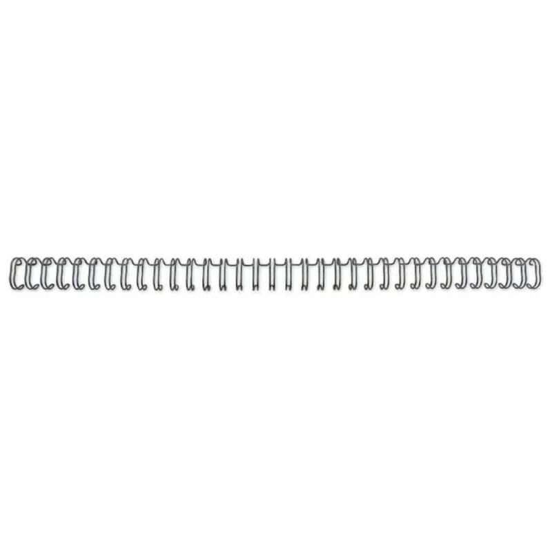 GBC WireBind Dorsi Metallici Neri 7,9 mm – Confezione da 100