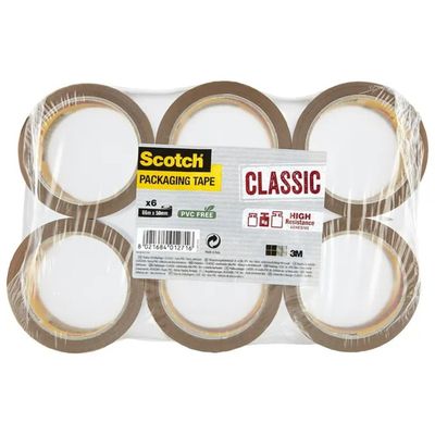 3M Scotch 371 nastro adesivo da imballaggio avana, 50 mm x 66 m, confezione da 6 rotoli 3M Scotch 371 nastro adesivo da imballaggio avana, 50 mm x 66 m, confezione da 6 rotoli
