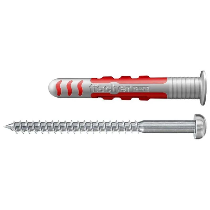 Fischer DuoSeal 557727 Tasselli Sigillanti con Vite Inox, 6 x 38 mm, 50 Pezzi