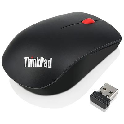 Lenovo ThinkPad Essential Mouse Wireless 1200 DPI, Grigio e Rosso Lenovo ThinkPad Essential Mouse Wireless 1200 DPI, Grigio e Rosso