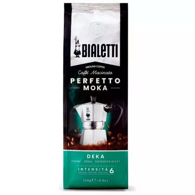 Bialetti Perfetto Moka Decaffeinato, Caffè Macinato, 250 g