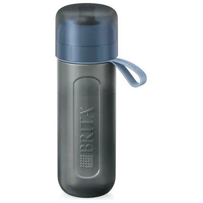 BRITA Bottiglia Filtrante per Acqua 0,6 L Blu e Grigio con 2 Cartucce BRITA Bottiglia Filtrante per Acqua 0,6 L Blu e Grigio con 2 Cartucce