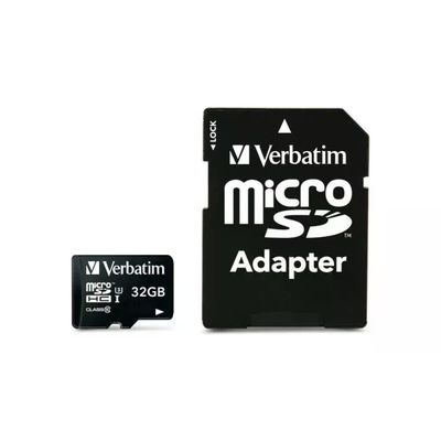 Verbatim Pro microSDHC 32 GB UHS-I U3 con adattatore SD Verbatim Pro microSDHC 32 GB UHS-I U3 con adattatore SD